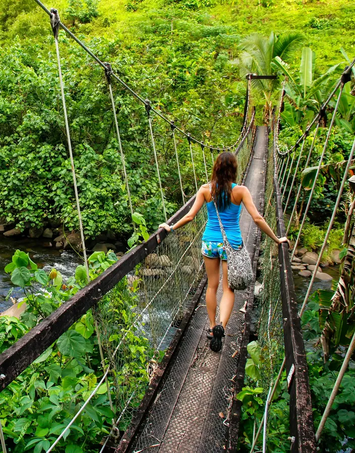 Vandring i djungeln på Fiji