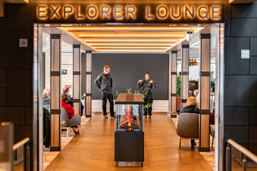 Explorer Lounge på MS Fridtjof Nansen