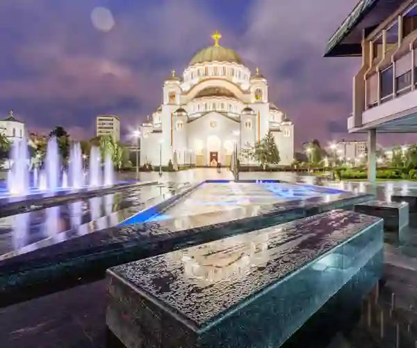 St. Sava katedralen i Beograd