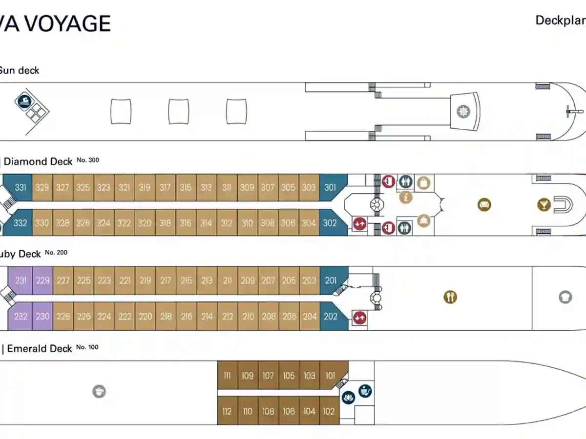 Dekkplan MS VIVA Voyage
