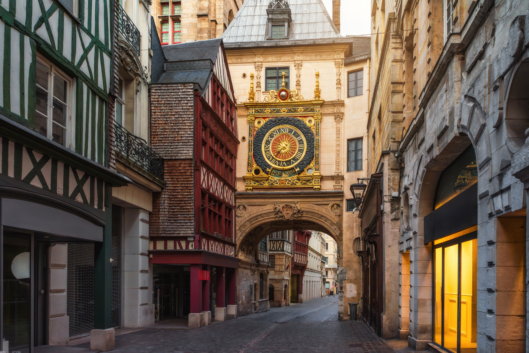 Klokkeporten Gros-Horloge i Rouen