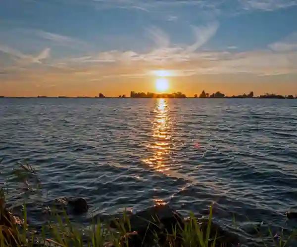 Solnedgang over Tjeukemeer