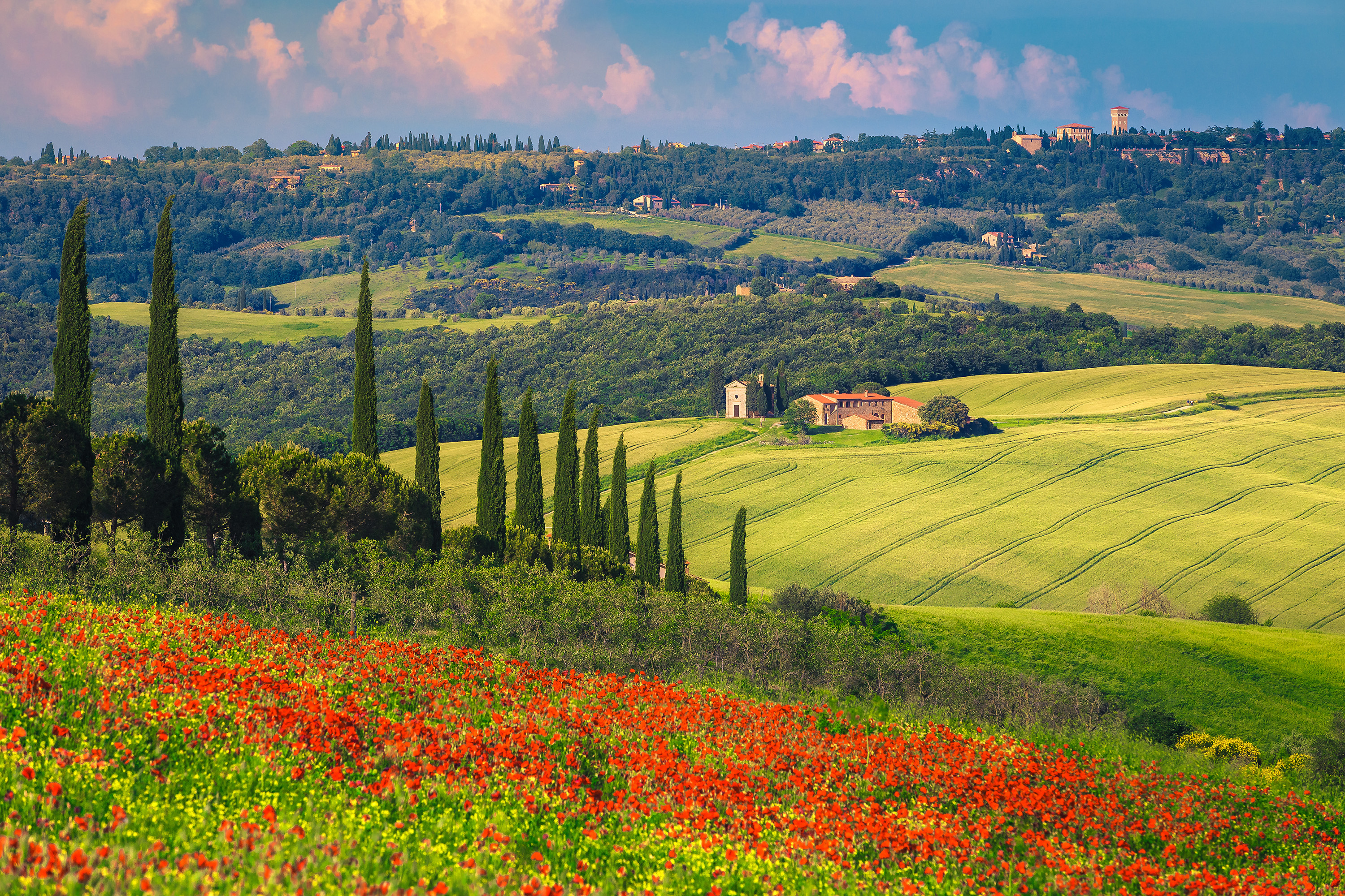 Fantastiske vyer i Toscana