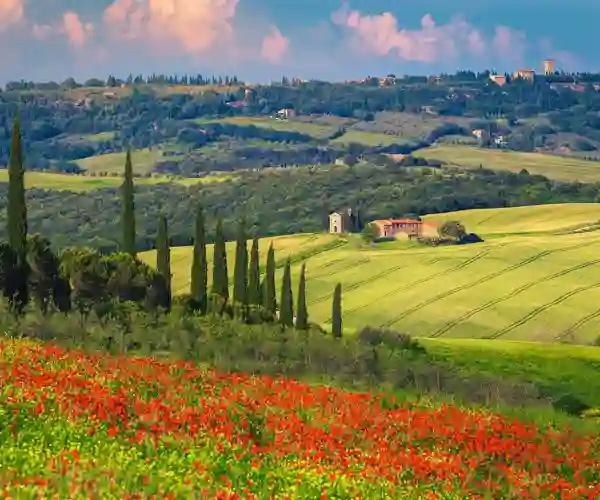 Fantastiske vyer i Toscana