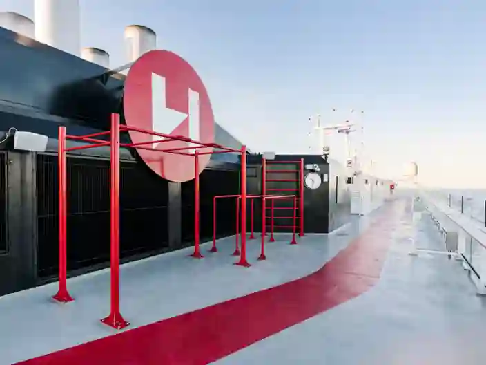 Utomhusgym på MS Fridtjof Nansen