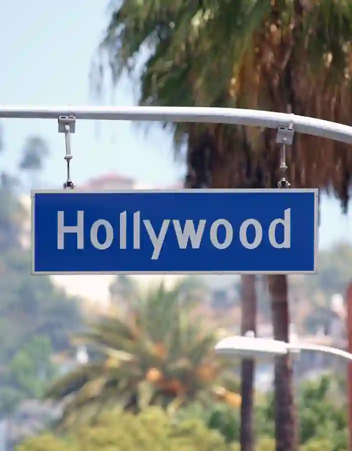Hollywood vägskylt