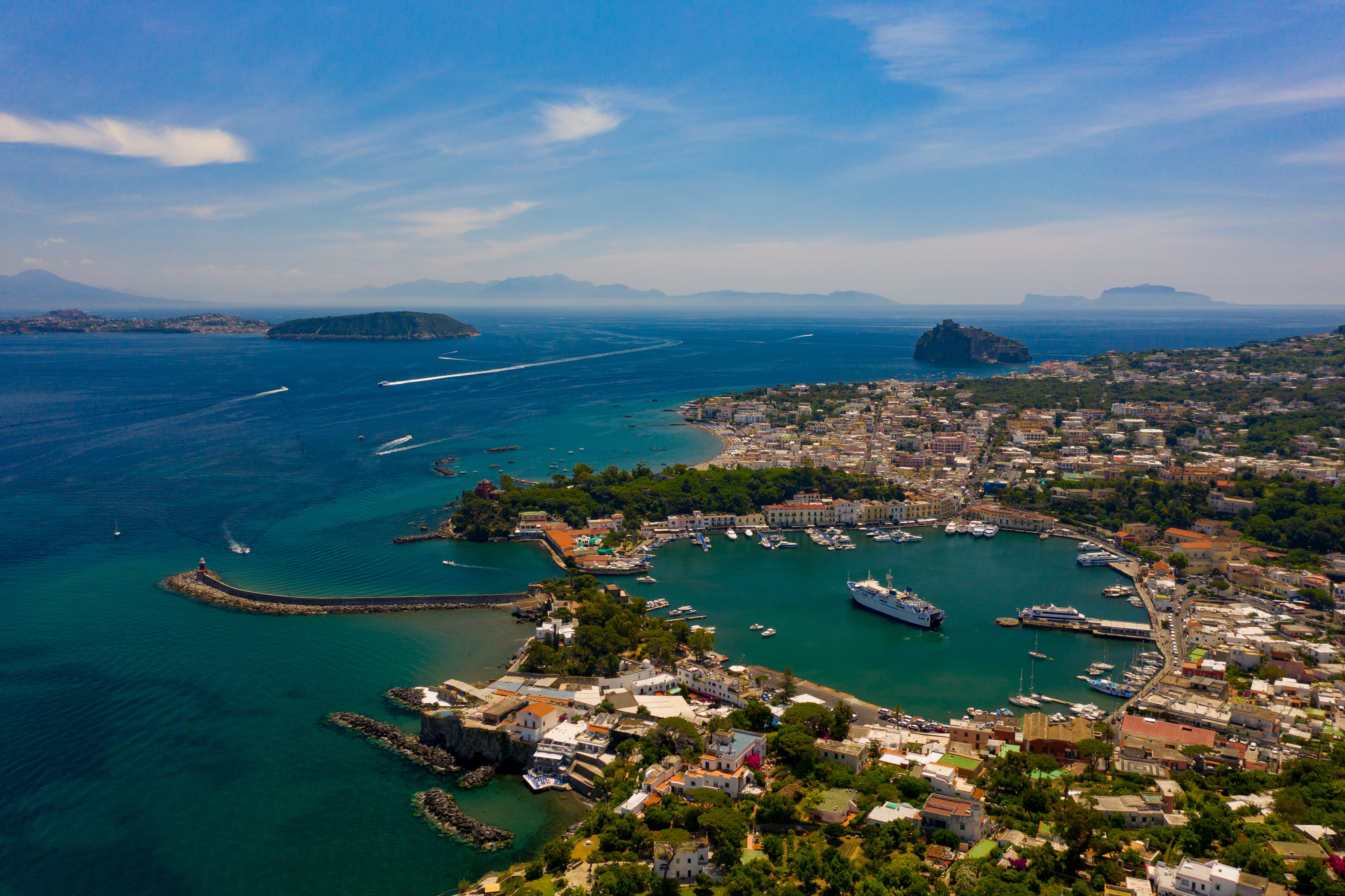 Havnebyen Ischia Porto på øen Ischia
